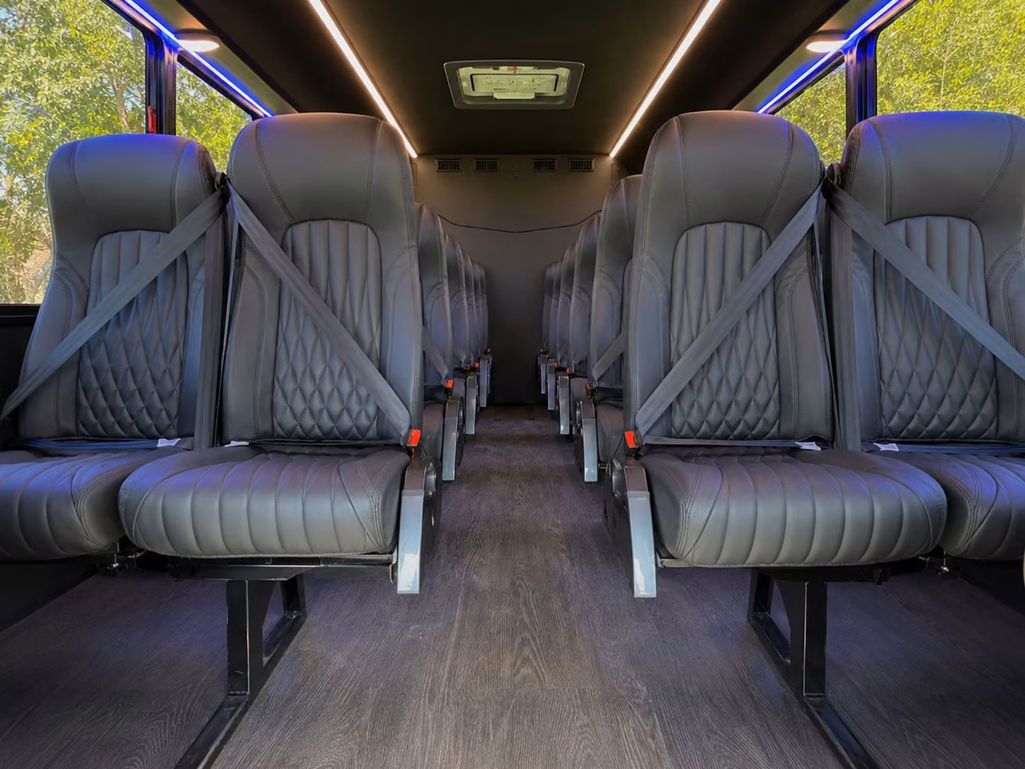 18 passenger minibus interior