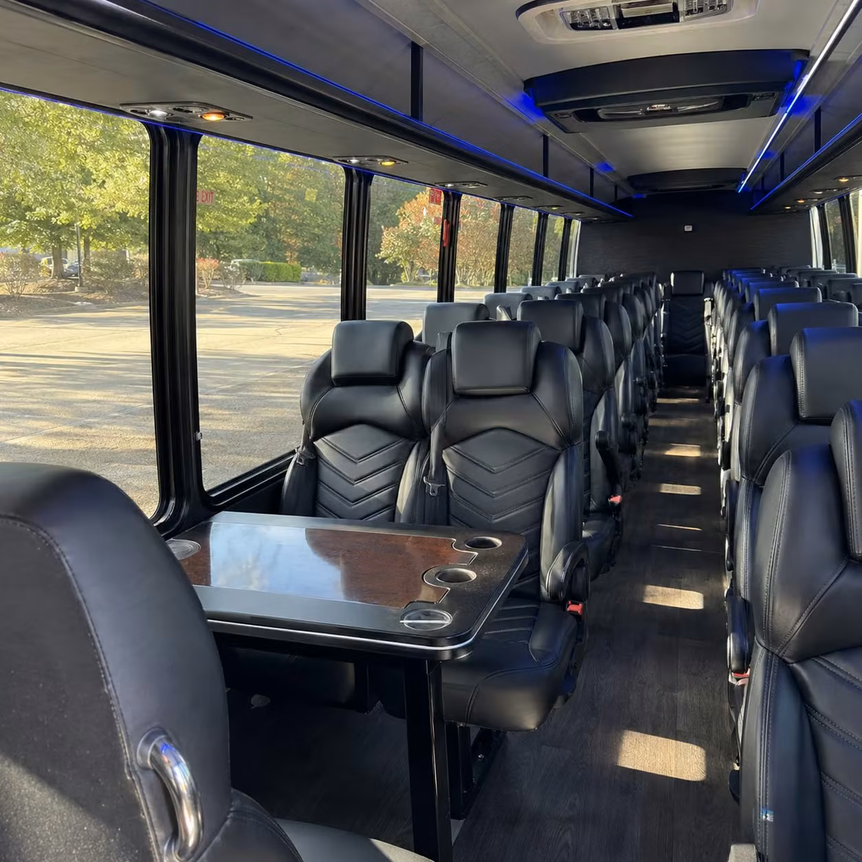 25 passenger minibus interior