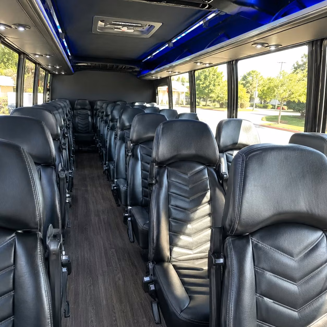 28 passenger minibus interior